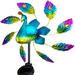 SDJMa Wind Spinners Outdoor Metal - 40 inch Solar Peacock Kinetic Wind Spinner with Light Outdoor for Home Outdoor Patio Lawn & Garden Decoration