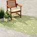 Outdoor Rug - Waterproof Fade Resistant Crease-Free - Premium Recycled Plastic - Floral Medallion - Patio Porch Deck Balcony - Rio - Green - 5 X 8 Ft