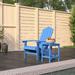 Aibecy Patio Adirondack Chair with Table HDPE Aqua Blue