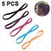 5 Pieces Thick Non-Slip Elastic Sport Headbands Elastic Silicone Grip Exercise Hair and Sweatbands for Yoga