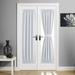 Blackout French Door Curtain Privacy French Door Blinds Light Blocking Curtain for Sliding Glass Door Thermal Insulated Tie Up Shade 1 Panel