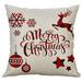 Sehao Pillow Case Christmas Home Decor Cotton Linen Throw Pillow Case Sofa Waist Cushion home accessories B Gift on Clearance