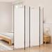 Aibecy 4-Panel Room Divider White 78.7 x78.7 Fabric