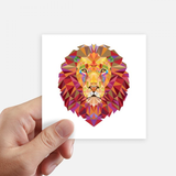 Colourful Lion Animal Box Stitching Sticker Square Waterproof Stickers Wallpaper Car Decal