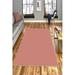 LaModaHome Area Rug Non-Slip - Dust pink Powder pink thin washable Soft Machine Washable Bedroom Rugs Indoor Outdoor Bathroom Mat Kids Child Stain Resistant Living Room Kitchen Carpet 3.3 x 9.9 ft