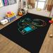 Gamer Controller Area Rug Non Slip Colorful Gaming Rugs Printed Gamepad Play Carpet For Gamer Boys Teen Bedroom Living Room Playroom Decor 4 x 5