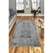 LaModaHome Area Rug Non-Slip - Anthracite Classical Soft Machine Washable Bedroom Rugs Indoor Outdoor Bathroom Mat Kids Child Stain Resistant Living Room Kitchen Carpet 2.7 x 4 ft