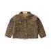 Nituyy Toddler Little Girl Leopard Denim Jacket Long Sleeve Button Down Coat Fall Winter Ouftit Clothes