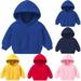 APEXFWDT Toddler Girl Boy Crewneck Sweatshirt Shirts Long Sleeve Solid Color Pullover Sweater for Kids Casual Hoodie Sport Tops