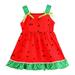 Nituyy Kids Baby Girls Halter Dress Sleeveless Watermelon Print Ruffle Hem Princess Sundress Toddler Summer Outfit Boho