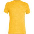 Salewa Herren Puez Melange Dry T-Shirt (Größe 4XL, gelb)