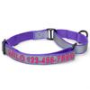 Personalized Reflective Martingale Dog Collar, Purple, Medium