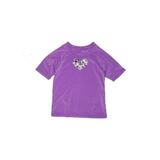 Kanu Surf Rash Guard: Purple Print Sporting & Activewear - Kids Girl's Size 16
