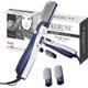 REBUNE 1200W Hair Styler RE-2025 One-Step Volumizer Hair Dryer and Hot Air Brush with 2 Brushes Blue