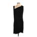 Simply Vera Vera Wang Casual Dress - Wrap: Black Solid Dresses - Women's Size Small