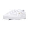 Sneaker PUMA "Carina Street Sneakers Mädchen", Kinder, Gr. 37, weiß (weiß gold), Obermaterial: Leder, Synthetik; Futter: Synthetik, Textil; Innensohle: Textil; Laufsohle: Gummi, Schuhe