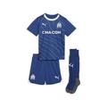 Trainingsanzug PUMA "Olympique de Marseille 23/24 Auswärtstrikot Mini-Kit Jugendliche" Gr. 92, blau (team royal clyde blue) Kinder Sportanzüge Puma