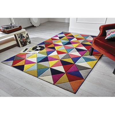 Teppich FLAIR RUGS "SAMBA", bunt, B:80cm H:10mm L:150cm, Kunstfaser, Teppiche, Handgeschnitzt Image