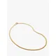 Monica Vinader Wide Snake Chain Necklace, Gold