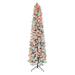 The Holiday Aisle® Grubaugh 7' 6" H Slender Green Pine Christmas Tree w/ 350 Lights in Green/White | 10 D in | Wayfair