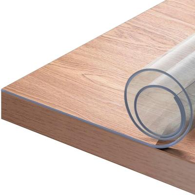 WOLTU Tischdecke 2 mm Wasserdicht Transparent Durchsichtige Tischfolie aus PVC Rechteckiger