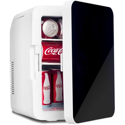 Puluomis - Mini Kühlschrank 10L, 2 in 1 Warm- und Kühlbox tragbar 12V/220V /230V Schwarz - Schwarz