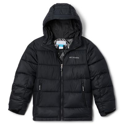 Columbia Boys' Pike Lake II Hooded Jacket (Size XS) Black, Polyester