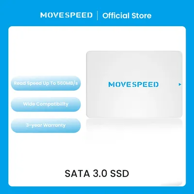 MOVESPEED-Disque SSD interne pour ordinateur portable NotebooK SSD SATA 3.0 512 Go 1 To puce