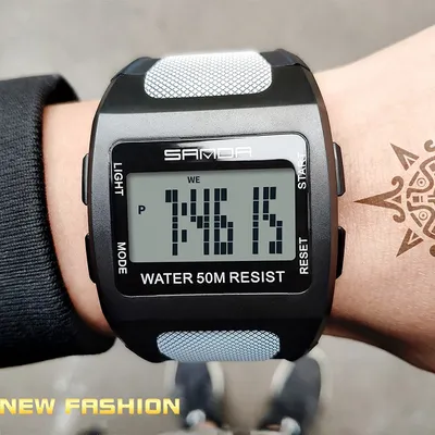 SYNOKE Mode Uhren Männer Große Zifferblatt Sport Uhr Männlich Marke Wasserdicht Military 2022 Digital Uhr Alarm LED reloj hombre