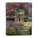 Thomas Kinkade The Garden of Prayer Sherpa Throw Blanket By Laural Home