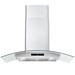 30 inch Wall Mounted Range Hood 700CFM Tempered Glass Touch Panel Control Vented LEDs