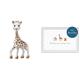 VULLI 616400 Sophie la girafe (Geschenkkarton weiß) & bsb Karte zur Geburt - Geburtskarte Mädchen & Junge - schöne Karte Geburtstag mit Tier-Motiv - Glückwunsch-Karte Geburt in 11