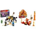 LEGO 71790 NINJAGO Jagdhund des kaiserlichen Drachenjägers & 71777 NINJAGO Kais Drachenpower-Spinjitzu-Flip Spielzeug