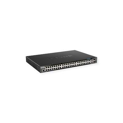 D-Link DGS-1520-52MP/E 52-Port Smart Managed PoE+ Gigabit Stack Switch, 4x 2.5 GE, 4x 10G Image