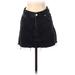 Topshop Denim Skirt: Black Bottoms - Women's Size 4