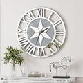 Sparkle Crushed Diamond Wall Clock: 60cm Silver Glass Mirrors Wall Clock Battery Operated Quartz Movement No Noise No Sound Roman Numerals Clock Decor for Home Decor,Hotel,Coffee Shop,Restaurant