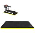 WORDFUN High Density EVA Treadmill Mat, 63 * 32" 67 * 32" Non-Slip Durable Stationary Bike Mat, Noise Reduction, AntiVibration Fitness Mat, Home Gym Floor Protection Mat, Yoga Mat