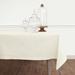 Solino Home Cotton Linen Hemstitch Tablecloth Cotton Blend in White | 144 W x 0.3 D in | Wayfair SHCL000TC144IV