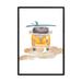 Wildon Home® Pancoast Going Surfing by Lauren Thomas - Single Picture Frame Graphic Art Paper in Yellow | 24 H x 18 W x 1.25 D in | Wayfair