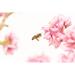 Gracie Oaks Adalea Flying Honey Bee Canvas in Pink/Red | 8 H x 12 W x 1.25 D in | Wayfair 44DFF8560D224D83B6562A8D83970AA8