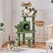 Archie & Oscar™ Burnley 53"H Cat Cactus Tree Condo Kitten Tree Tower Manufactured Wood in Brown/Green | 53 H x 19 W x 19 D in | Wayfair