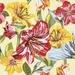 Winston Porter Vector Seamless Floral Hand-Drawn Pattern On Canvas Graphic Art Canvas in Red/Yellow | 30 H x 30 W x 1.25 D in | Wayfair