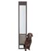 Freedom Aluminum Patio Panel Sliding Glass Pet Door, Bronze, Large-Tall, Large/Tall