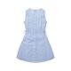 TOM TAILOR Mädchen 1036164 Kinder Kleid mit Streifen & Bindedetail, 31695-Blue Tie Dye Stripe, 176