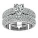 Fnochy Room Luxury Shiny Jewelry Full Diamond Rings Wedding Bridal Rings Promise Rings