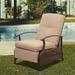 Outdoor Adjustable Patio Recliner Chair with Cushions