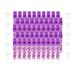 50 Pack 5ml Glass Spray Bottles Empty Refillable Fragrance Sample Bottles Small Perfume Vials With 10 Funnels Purple Floral Print