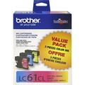Brother LC613PKS Original Ink Cartridge - Inkjet - 325 Pages Cyan 325 Pages Yellow 325 Pages Magenta - Cyan Yellow Magenta - 3 / Pack | Bundle of 2 Packs