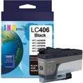 LC406 Black Ink Cartridge(1-Pack) - Eout LC406BK High Yield Ink Cartridge Replacement for Brother MFC-J4535DW MFC-J4345DW XL Printer LC406BK Ink Cartridge