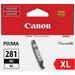 Canon CLI-281XL Original Inkjet Ink Cartridge - Black - 1 Each - Inkjet - 1 Each | Bundle of 5 Each